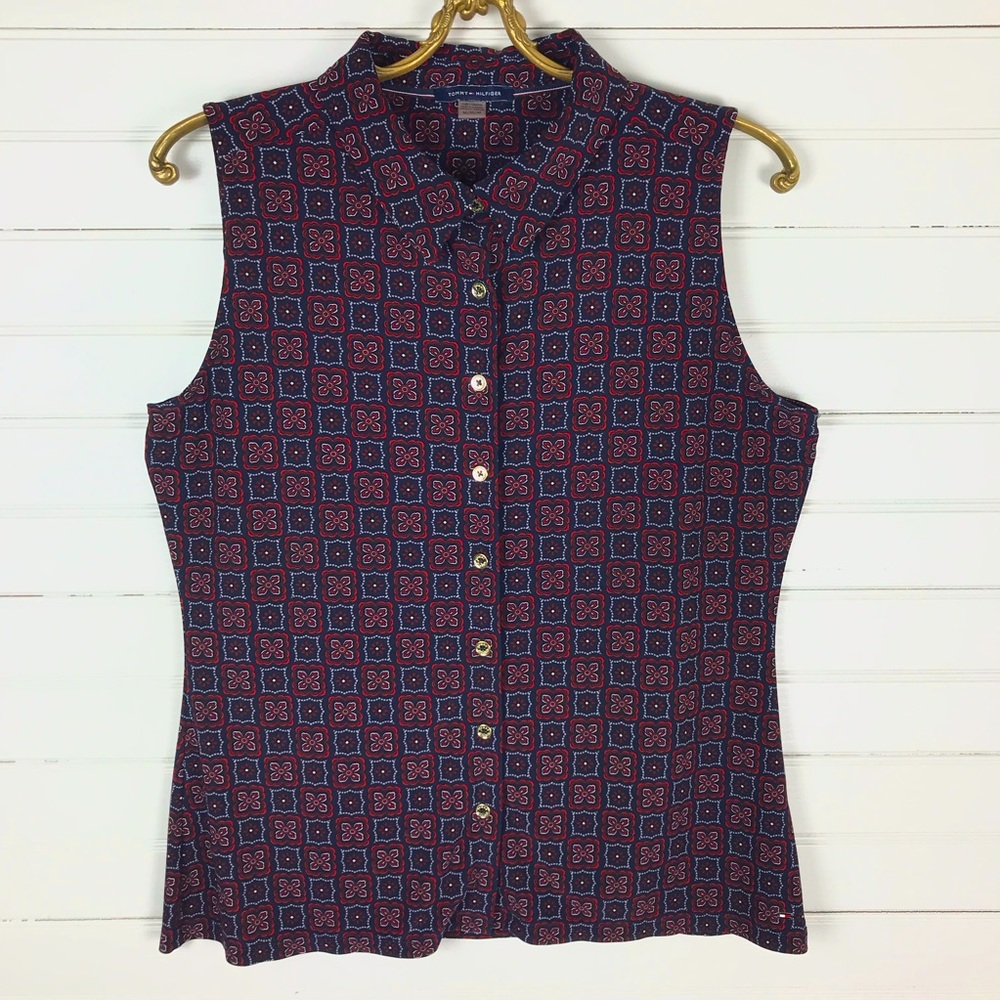 Tommy Hilfiger Collection Size M Button Down Tank Top